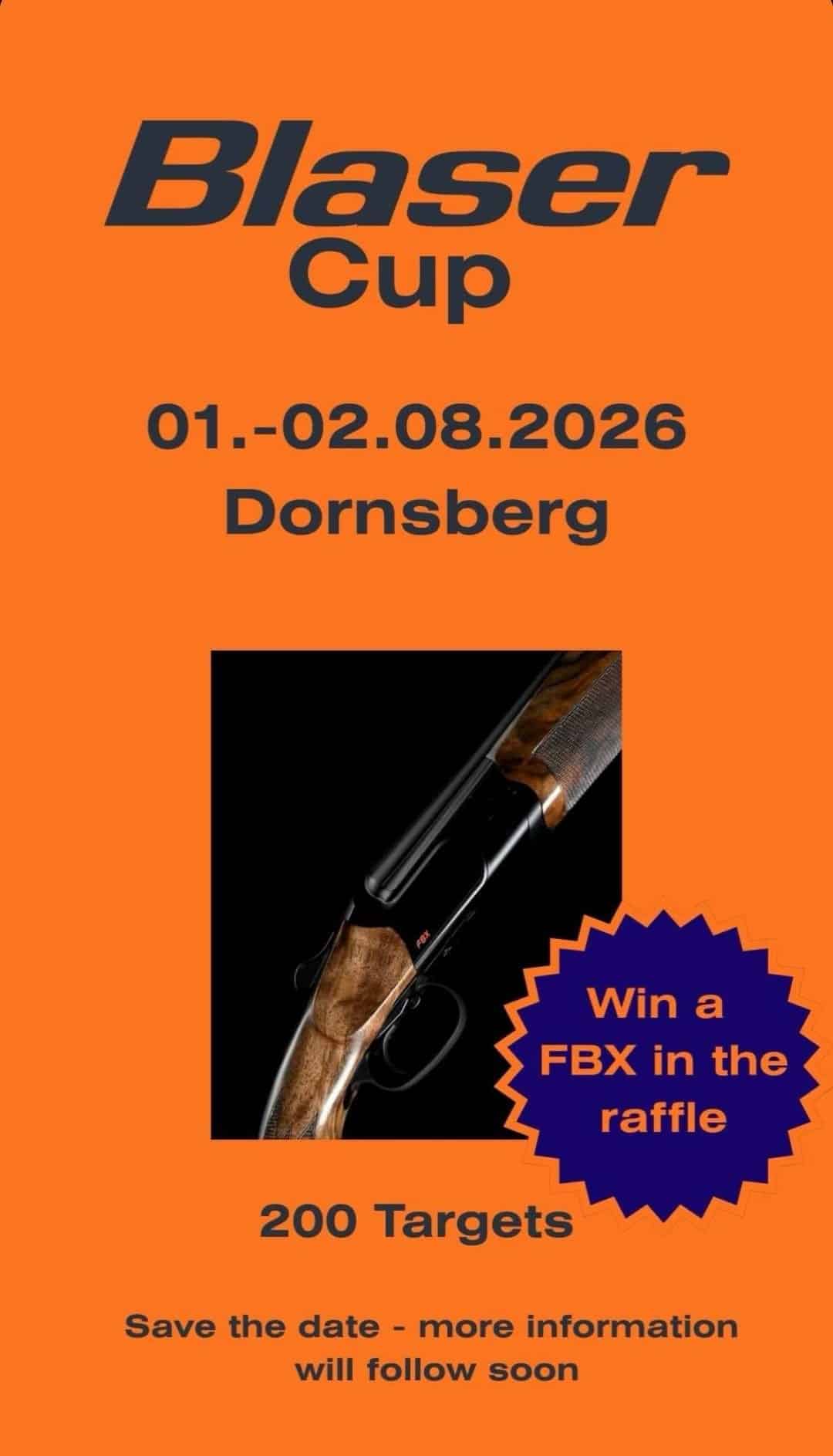 Blaser Cup – 200 Targets 1–2 Aug 2026